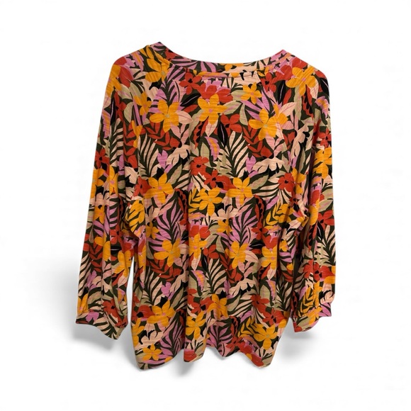 Loft Size XL Floral Long Sleeve Top - Picture 2 of 2